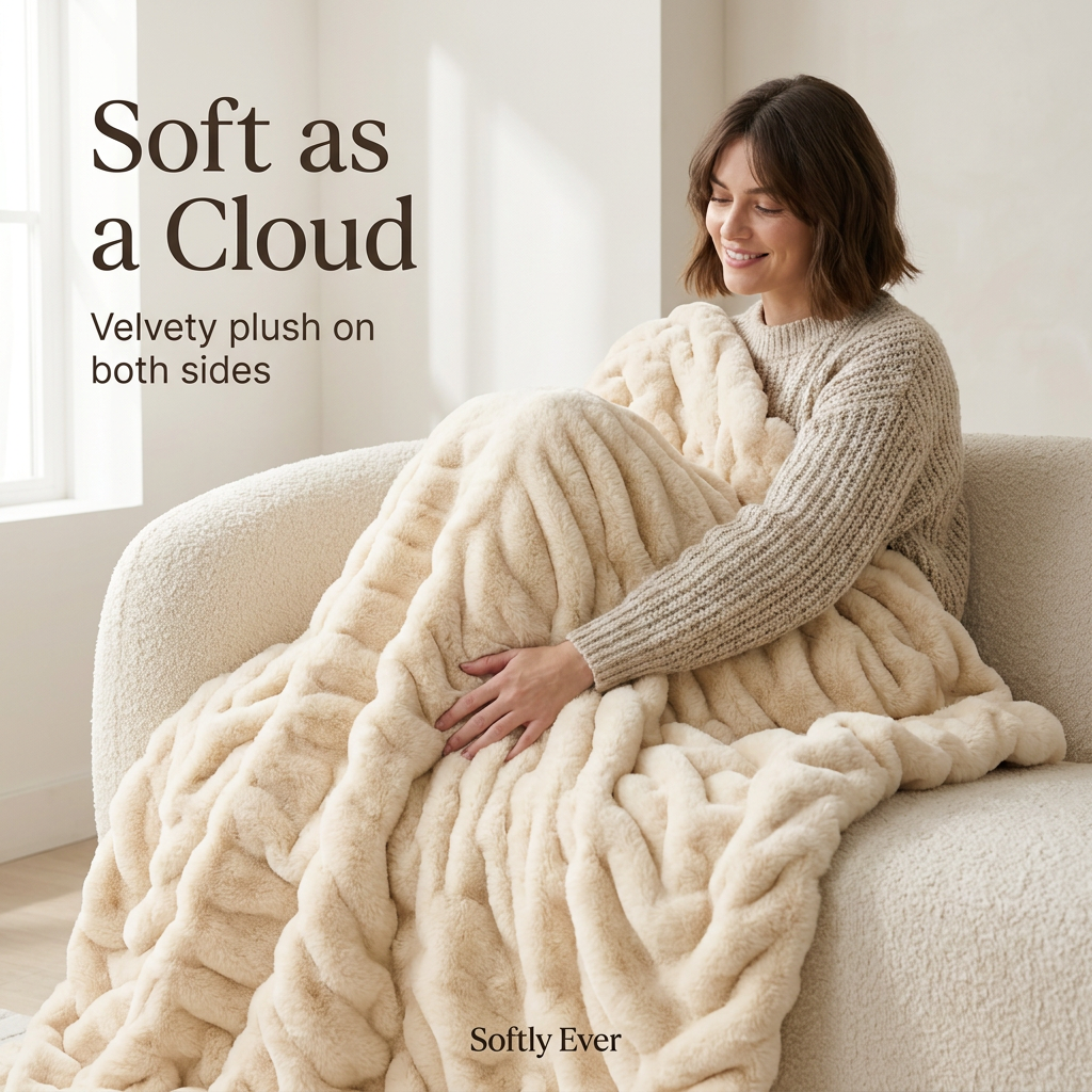 Softly Ever™ Cozy Bubble Blanket