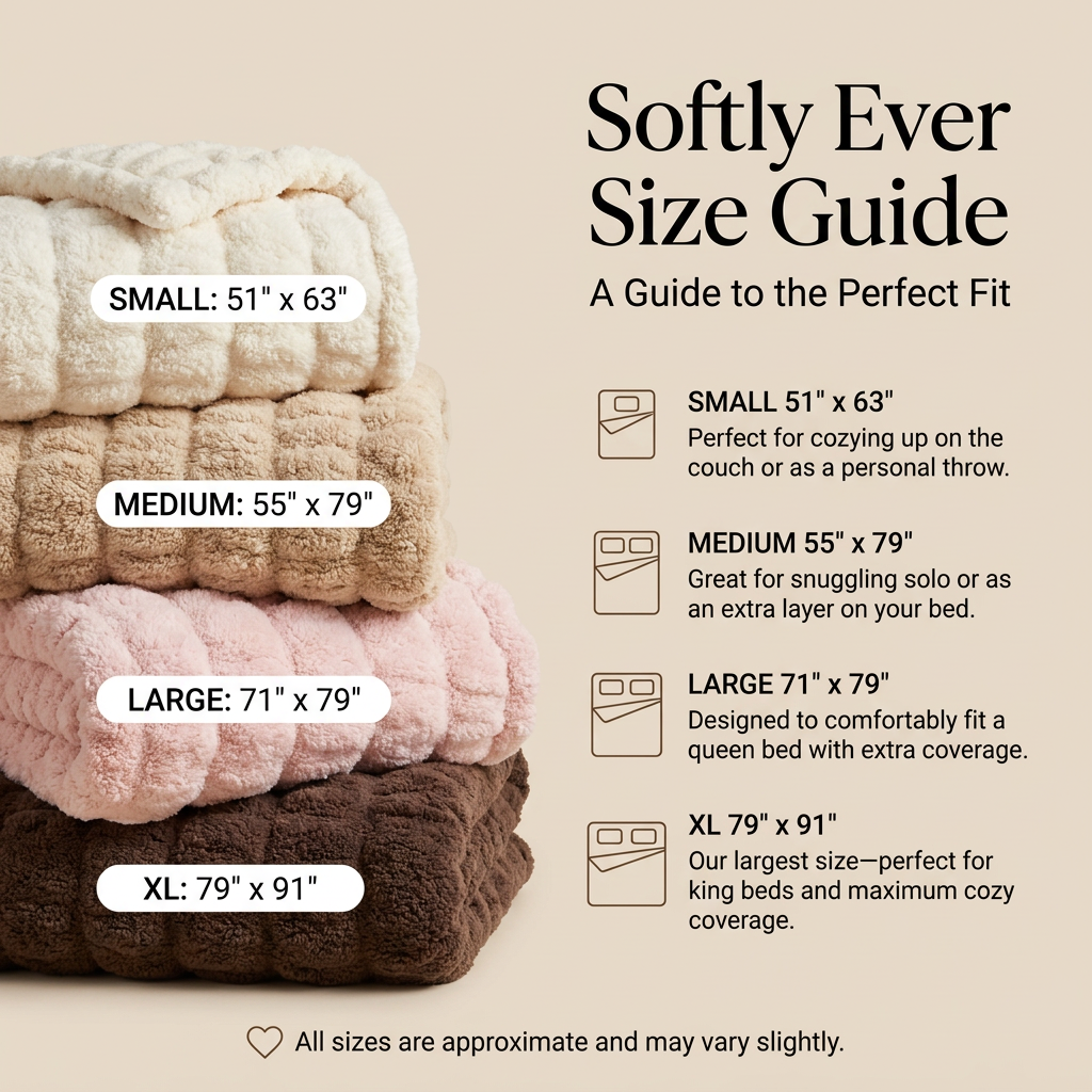 Softly Ever™ Cozy Bubble Blanket